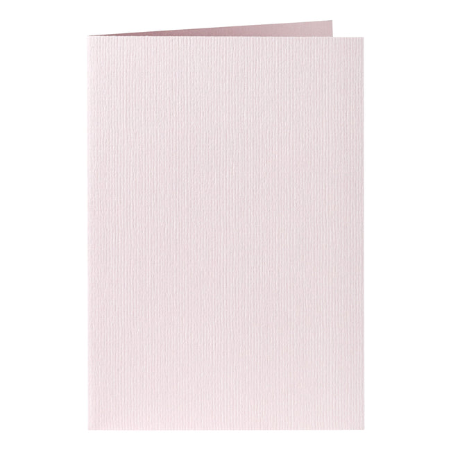 Papicolor - Carte de correspondance double 105x148mm rose clair pack de 6 pièces