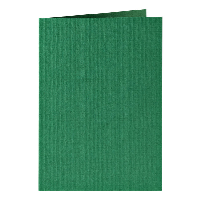 Papicolor - Carte de correspondance double 105x148mm vert sapin pack de 6 pièces