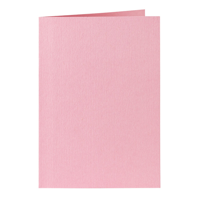 Papicolor - Carte de correspondance double 105x148mm rose bébé pack de 6 pièces