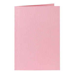 Papicolor - Korrespondenzkarte doppelt 105x148mm babyrosa Packung mit 6 Stück
