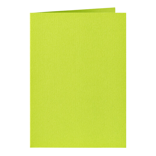 Papicolor - Carte de correspondance double 105x148mm vert pomme pack de 6 pièces