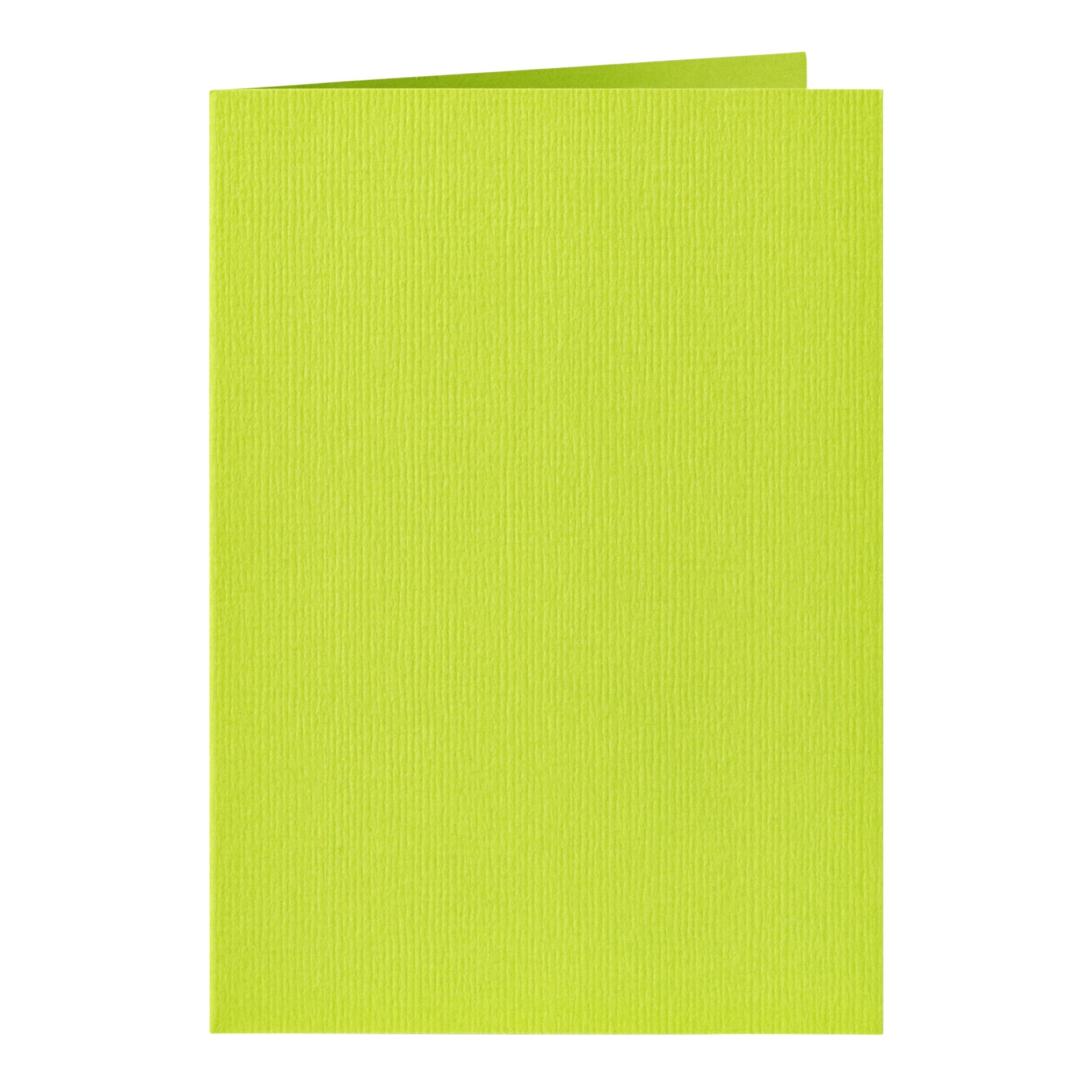 Papicolor - Carte de correspondance double 105x148mm vert pomme pack de 6 pièces