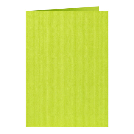 Papicolor - Carte de correspondance double 105x148mm vert pomme pack de 6 pièces