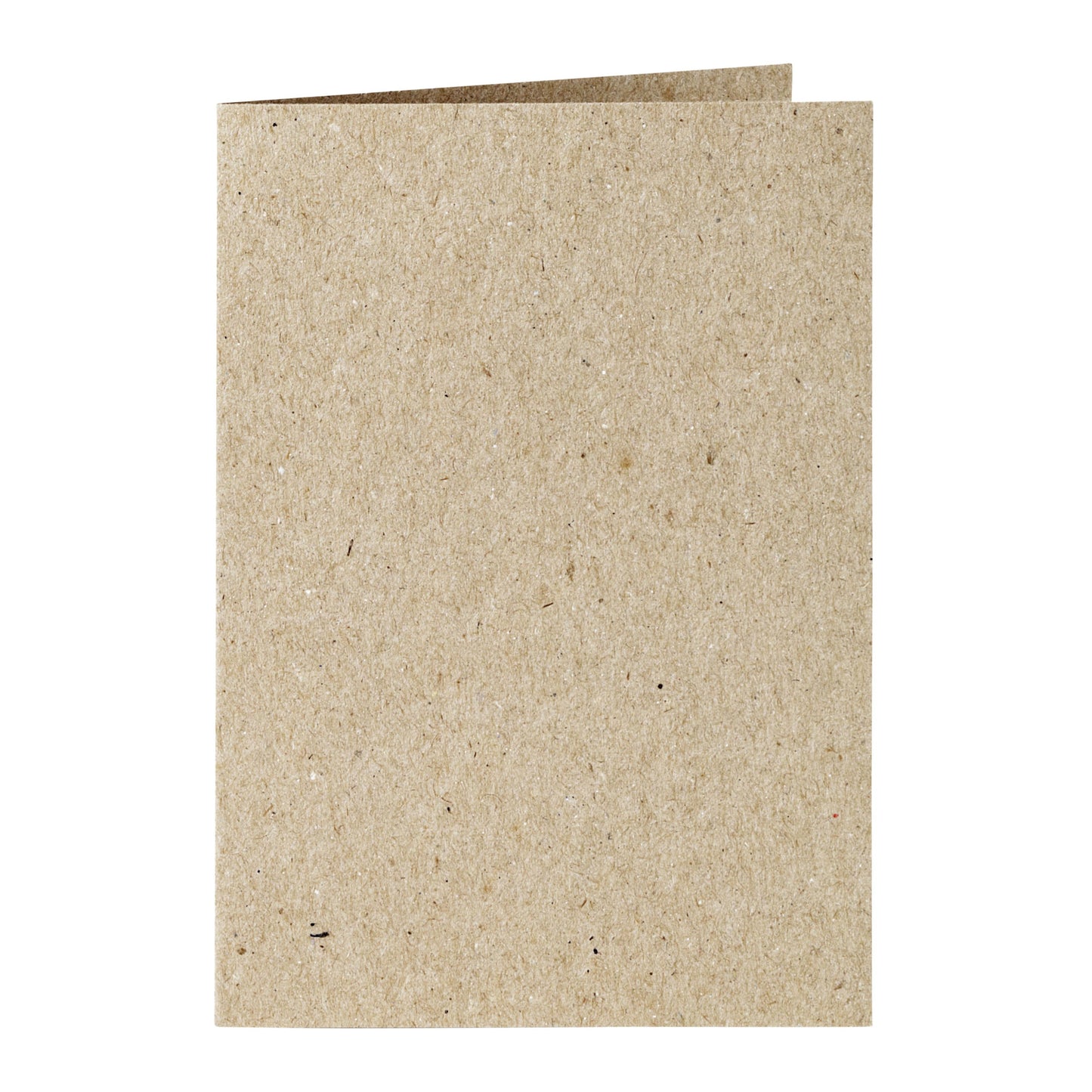 Papicolor - Korrespondenzkarte doppelt 105x148mm kraftgrau Packung mit 6 Stück