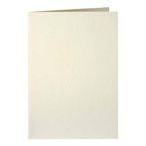 Papicolor – Korrespondenzkarte doppelt, 105 x 148 mm, metallisches Elfenbein, Packung mit 6 Stück