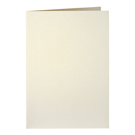 Papicolor - Carte de correspondance double 105x148mm ivoire métallisé pack de 6 pièces