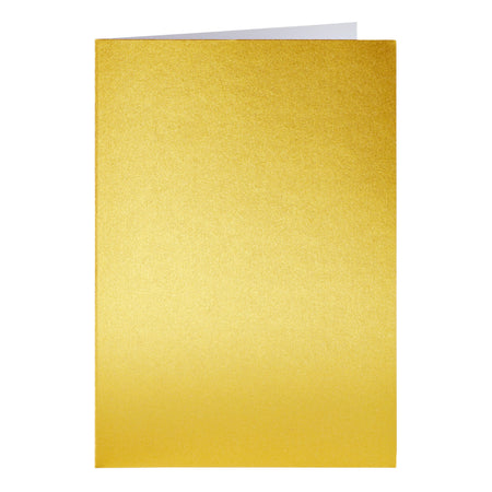 Papicolor - Carte de correspondance double 105x148mm or métallisé pack de 6 pièces