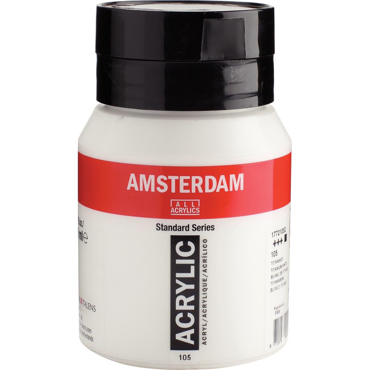 Amsterdam - Amsterdam acrylverf, flesje van 500 ml, titaanwit