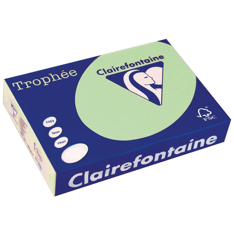 Clairefontaine -  Trophée gekleurd papier, A4, 80 g, 500 vel, natuurgroen