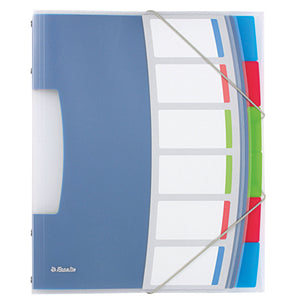 Esselte -  624029 sorteermap Blauw, Meerkleurig Polyvinyl chloride (PVC) A4