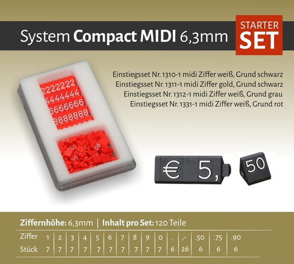 Klika - Compact Midi grijs/wit 120 delig