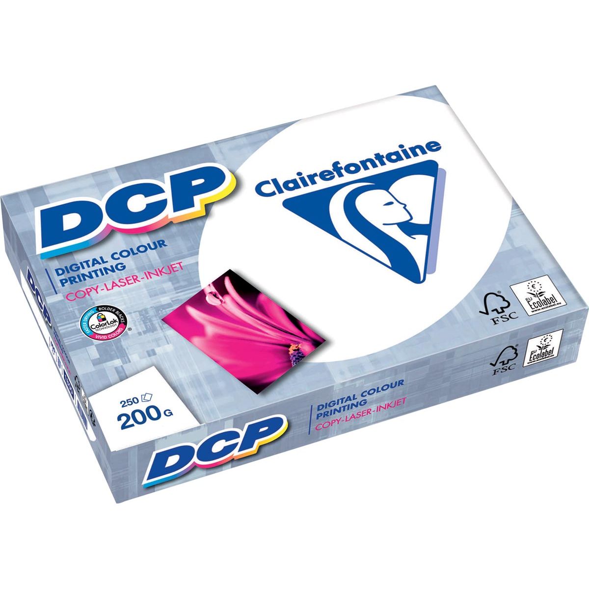 Clairefontaine - DCP -Präsentationspapier ft A3, 200 g, Pach von 250 Fallen