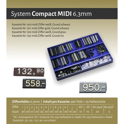 Klika - Cassette de prix Compact Midi 1311 noir or