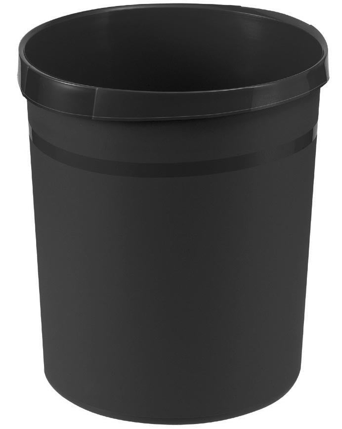 Han - Papierkorb Grip 18 Liter rund schwarz