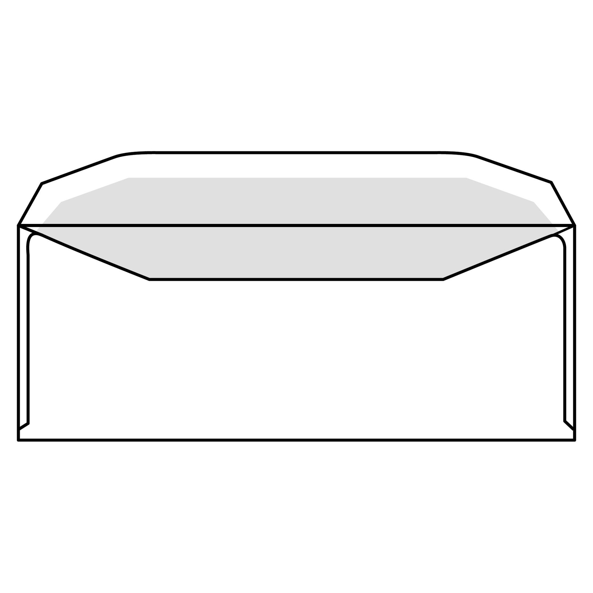 IEZZY - Briefumschlag C5/6 114x229mm Fenster rechts gummiert weiß 500 Stück
