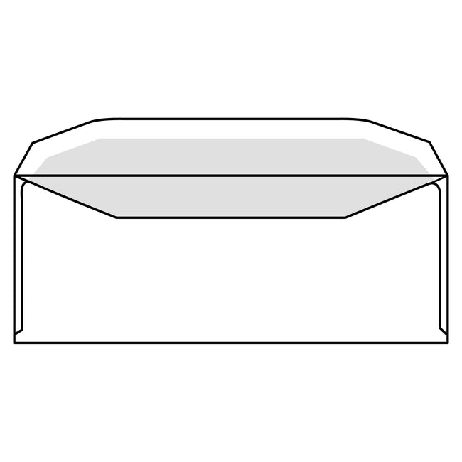 IEZZY - Briefumschlag C5/6 114x229mm Fenster rechts gummiert weiß 500 Stück