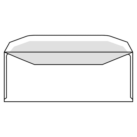 IEZZY - Enveloppe C5/6 114x229mm fenêtre droite gommée blanc 500 pièces