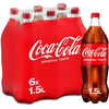 Coca-Cola -   frisdrank, fles van 1,5 l, pak van 6 stuks