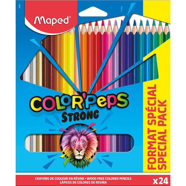 Maped - crayon de couleur Color'Peps 20 crayons de couleur + 4 fluo