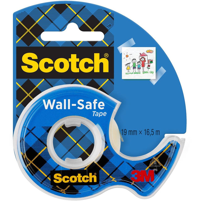 Scotch - Ruban adhésif 19mmx16,5m coffre-fort mural + distributeur manuel