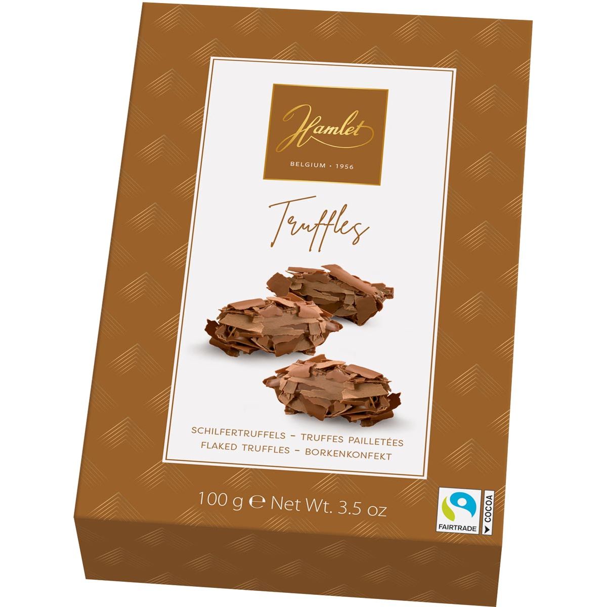 Hamlet -  schilfertruffels melkchocolade, doos van 100 g