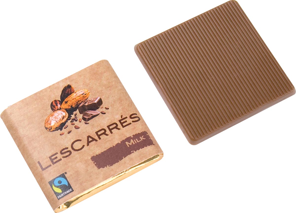 Cocachoc - Cocachoc Les Carrés chocolade, fairtrade, melk, 4,5 g, doos van 400 stuks