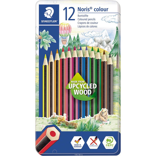 Staedtler - Staedler kleurpotloden Noris Colour, metalen doos 12 stuks