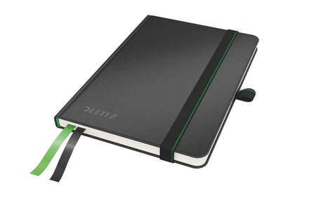 Leitz - Carnet complet, ft A6, couverture rigide, ligné, noir