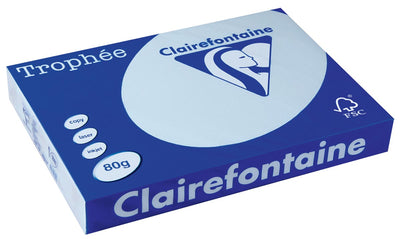Clairefontaine -  Trophée tel, gekleurd papier, A3, 80 g, 500 vel, azuurblauw