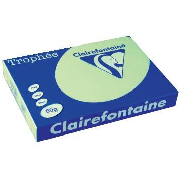 Clairefontaine - Trophée Tel, papier coloré, A3, 80 g, 500 feuilles, vert