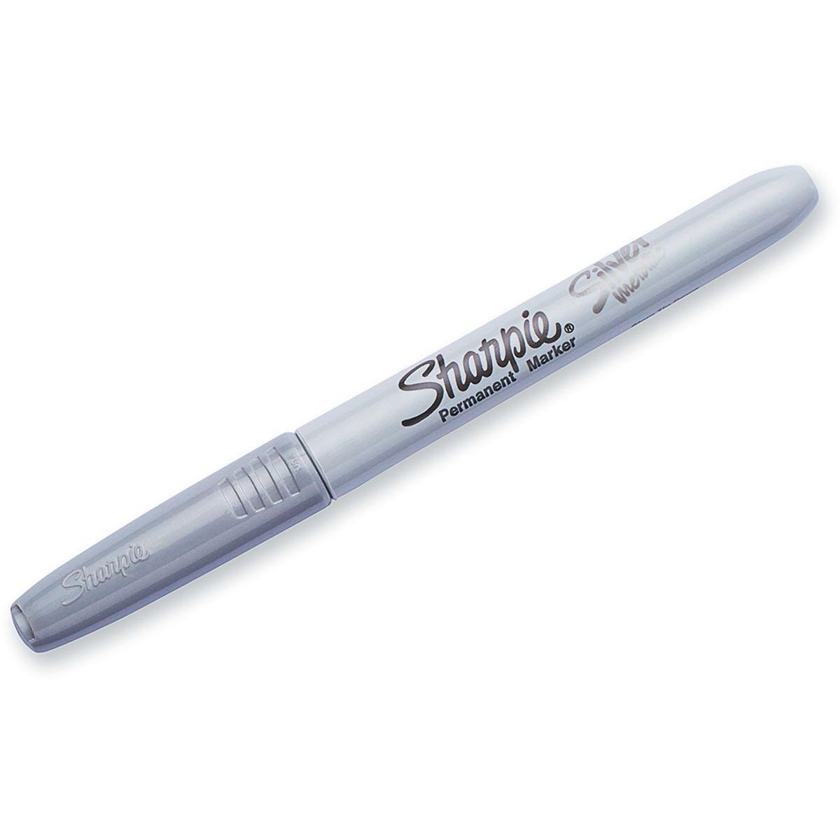 Sharpie - c'est-à-dire marqueur permanent métallique, pointe fine, argent