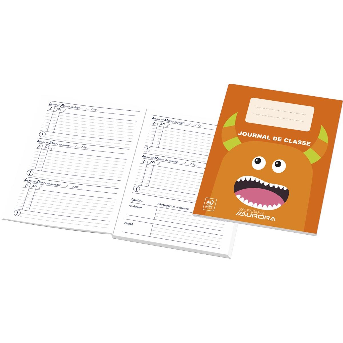Aurora -  schoolagenda Franstalig, eeuwigdurend