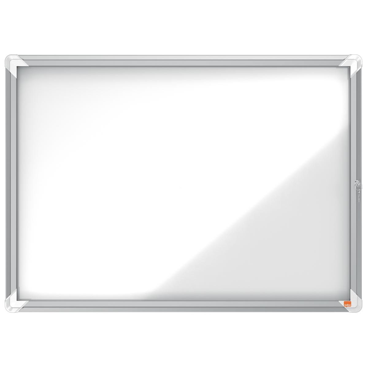 Nobo - Vitrine d'intérieur Plus, porte tournante avec serrure, magnétique, 8 x A4