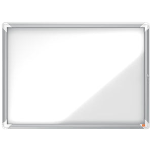 Nobo - Vitrine d'intérieur Plus, porte tournante avec serrure, magnétique, 8 x A4