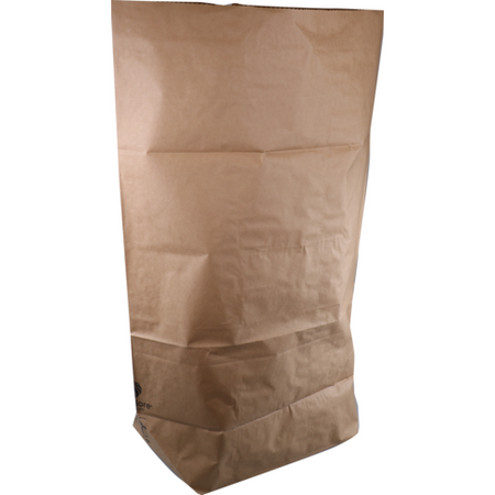 Biodore - Müllsack 60x80cm PAPIER 100-Gramm-Rolle 25 Stück braunes Kraftpapier