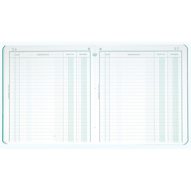 Exacompta - recettes et dépenses, pi 21 x 19 cm, en néerlandais