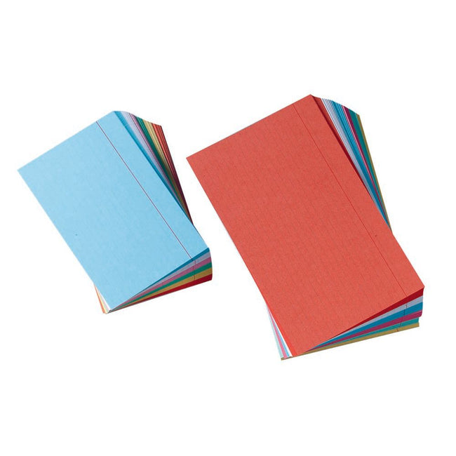 Galerie - fiches colorées ft 12,5 x 20, lignées