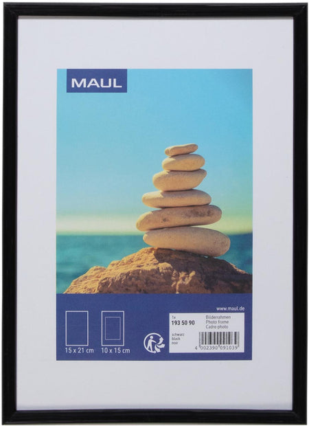 MAUL - Cadre photo art 15x21cm cadre plastique noir