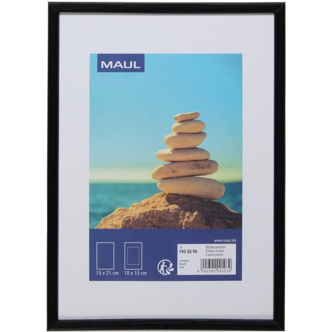 MAUL - Cadre photo art 15x21cm cadre plastique noir