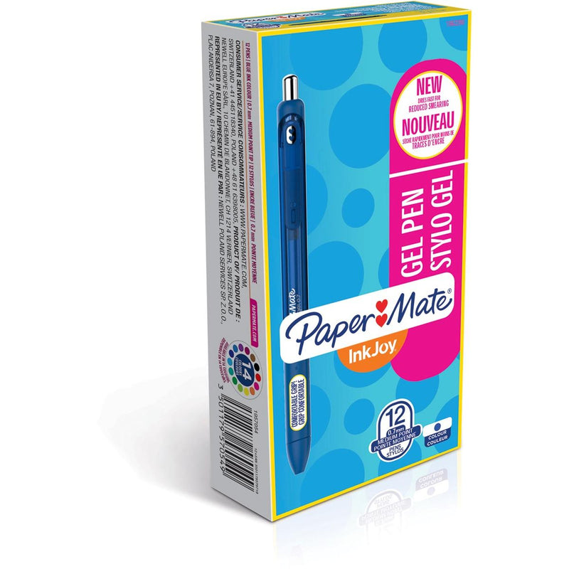 Paper Mate - Stylo à encre gel Inkjoy bleu moyen