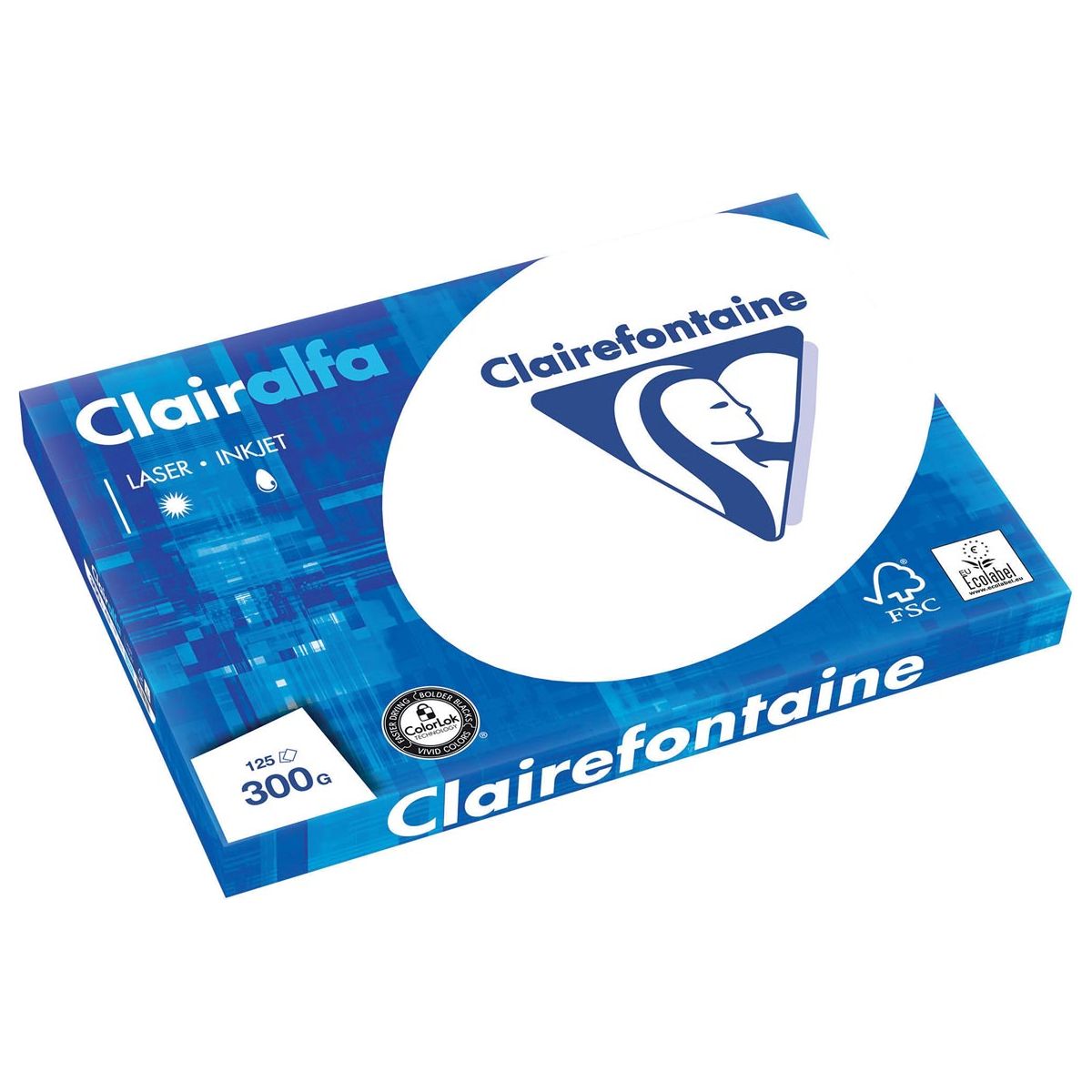 Clairefontaine - Papier de présentation Clairalfa A3, 300 g, 125 feuilles de combinaison