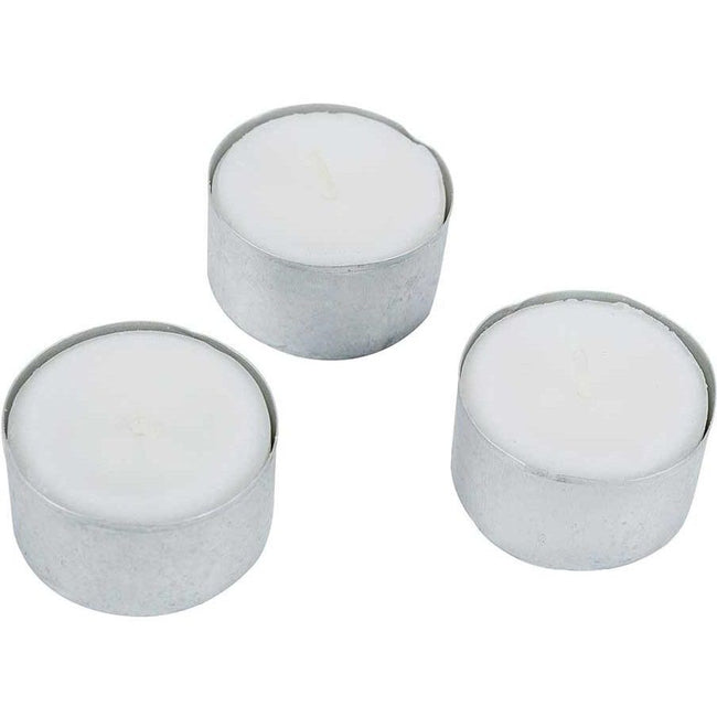 Cosy - Bougies chauffe-plat Trendy 8H, blanc, paquet de 50 pièces