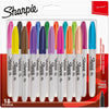 Sharpie -  ie permanente marker, fijn, blister van 18 stuks in geassorteerde kleuren