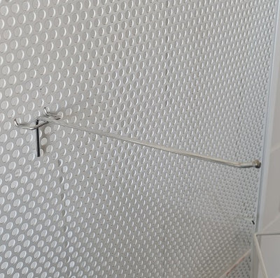 Klika - Crochet pour planche simple 200 mm 3,4 mm de large 25 mm 5 pièces