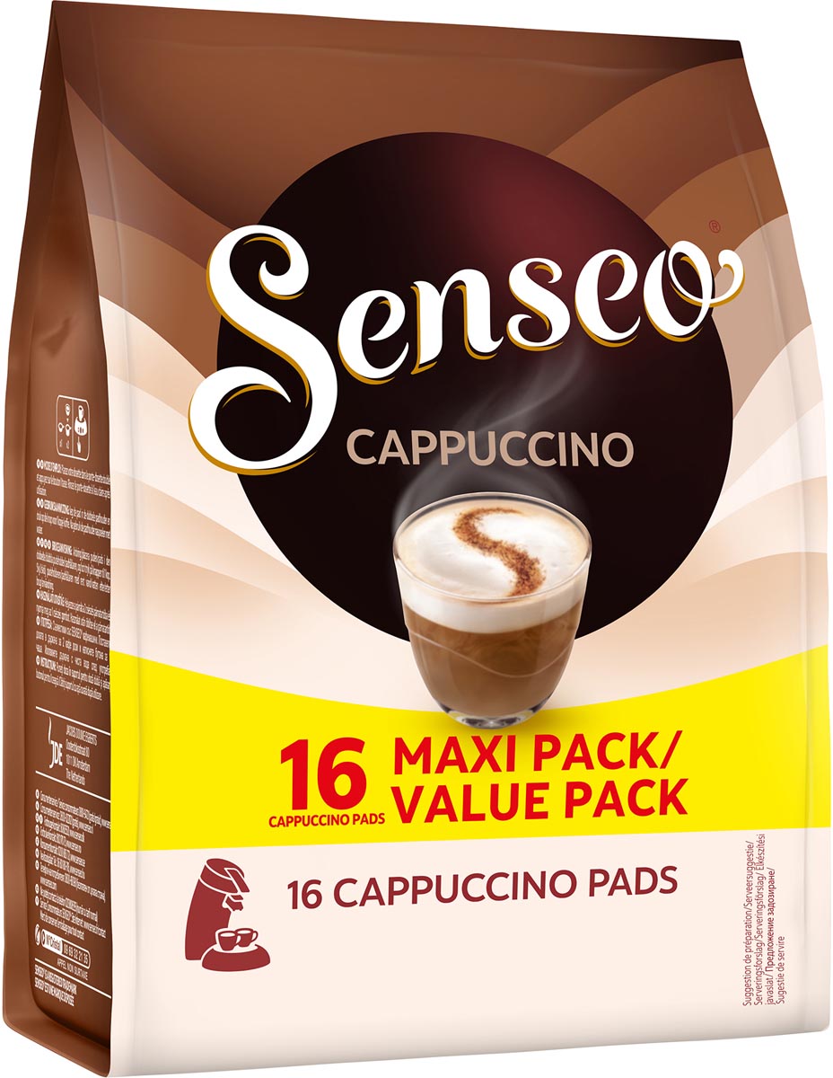Douwe Egberts - O cappuccino, sachet de 16 dosettes de café