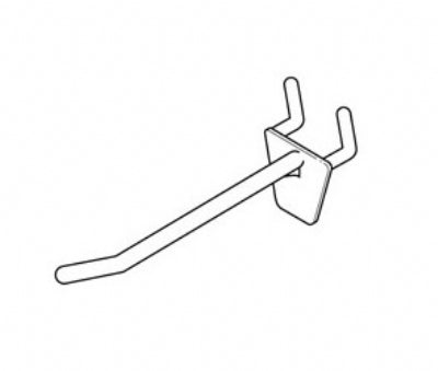 Klika -  Boardhaak enkel 75mm wit hoh 25mm