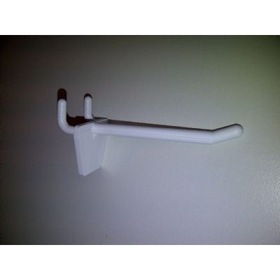 Klika - Crochet pour planche simple 75mm blanc centre à centre 25mm