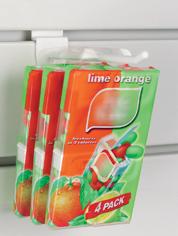 Klika -  Slatwallhaken enkel 150mm wit kunststof