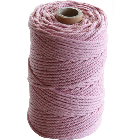 Klika - Ficelle pour macramé épaisse de 70 m, rose clair
