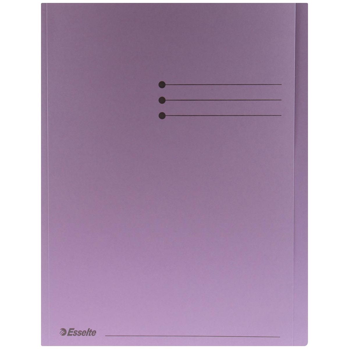 Esselte - Chemise pliante A4 avec rabat manille 180gr violet